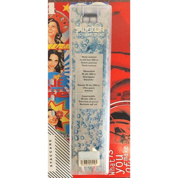 Swatch BLUE MOON SDN100 1991 Scuba Watch New old stock - Picture 9 of 9